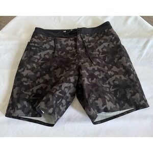 Driftline Original Drifties Black Camo Wetsuit Lined Shorts Swim Trunks Mens 32